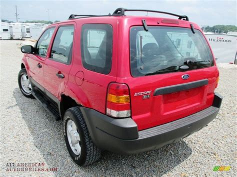 2001 Ford Escape Xls V6 4wd In Bright Red Metallic Photo 19 A99778