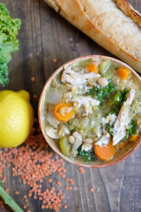 202 recipes in this collection. Lemon Chicken Soup with Lentils, Kale, & Beans Recipe ...