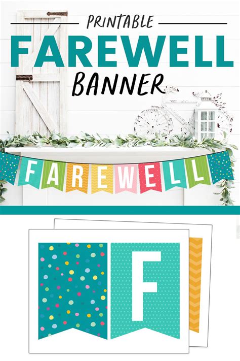 Farewell Banner Printable Free