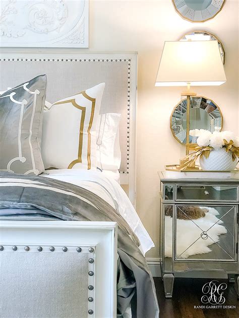 Luxurious Silver And Gold Fall Bedroom Randi Garrett Design