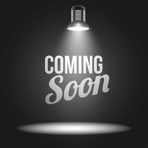 Coming soon message illuminated with light projector 429651 Vector Art ...