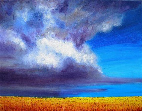 Stormy Sky Original Oil Painting