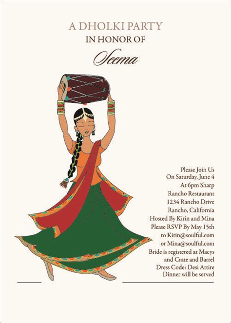 You'll receive email and feed alerts. Dancing Diva Indian Bridal Shower Invitations by # ...