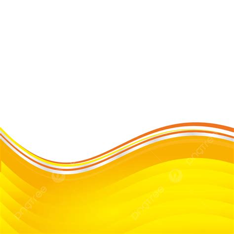 Orange Business Wavy Curve Banner Shape Transparent Background Vector