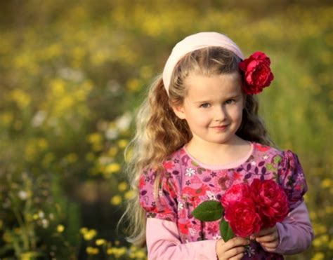 Download high quality flower pictures for your mobile, desktop or website. The Little Flower Girl | LetterPile