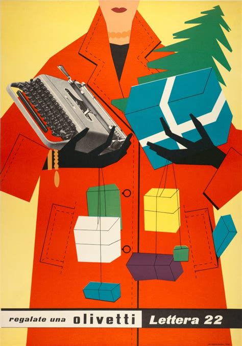 Giovanni Pintori Olivetti Poster 1953 · Sfmoma