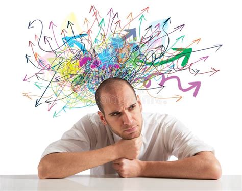 Stress And Confusion Stock Photo Image Of Sketch Brain 38738782
