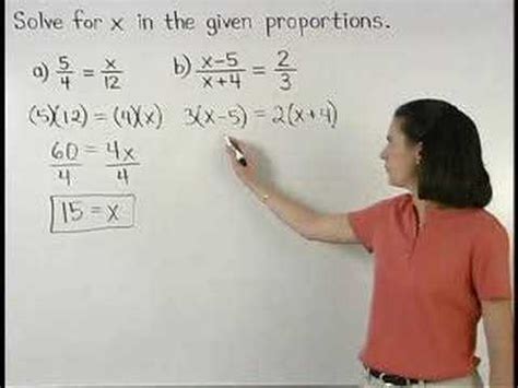 To help you with this you can create guidelines going from one ear to the other following the general head shape. Solving Proportions - MathHelp.com - Math Help - YouTube