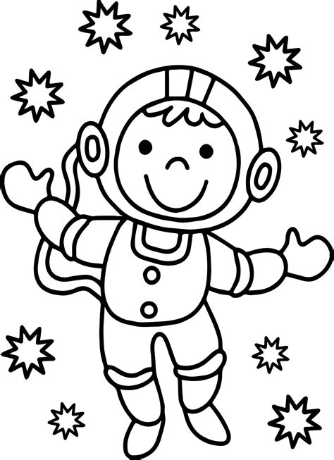 Astronaut Coloring Pages At Getdrawings Free Download