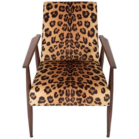 set of eight midcentury leopard print velvet dante armchairs h lis 1960s for sale at 1stdibs