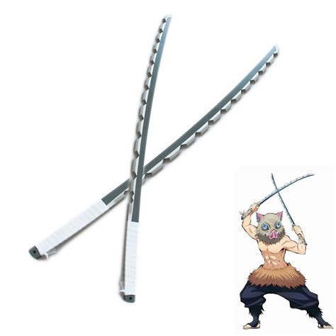 Demon Slayerkimetsu No Yaiba Hashibira Inosuke Cosplay Sword Prop 76cm