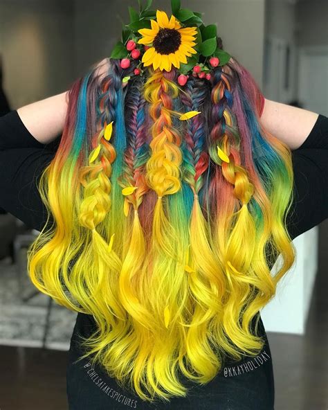 8 estilos de cabello arcoíris para darle color a tu look hair styles bright hair mermaid