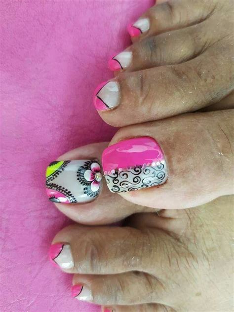 Catálogo de uñas decoradas de los pies. Pin de Gladys Falconí Moreno en UÑAS | Uñas manos y pies ...