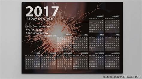 How To Make A Professional Calendar In Photoshop Dr Design Resources