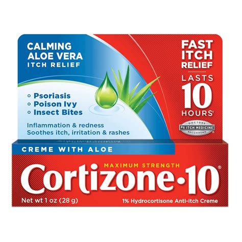 Buy Cortizone 10 Maximum Strength Cream With Aloe 1 Hydrocortisone