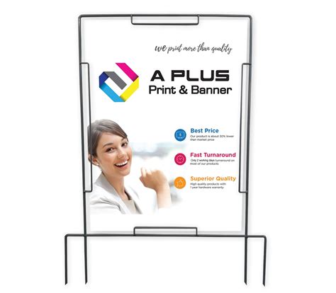 Corflute Sign Stand Only A Plus Print Shop
