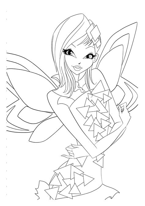 Winx Club Bloomix Coloring Pages