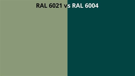RAL 6021 Vs 6004 RAL Colour Chart UK