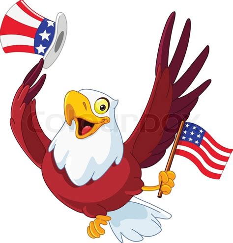 American Patriotic Eagle Stock Vector Colourbox