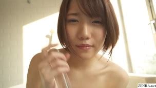Jav Star Adorable Mitsuha Kikukawa Virtual Bathtime With Clear Dildo