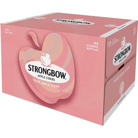 Strongbow Rose Apple Cider Bottles Ml X Case Woolworths
