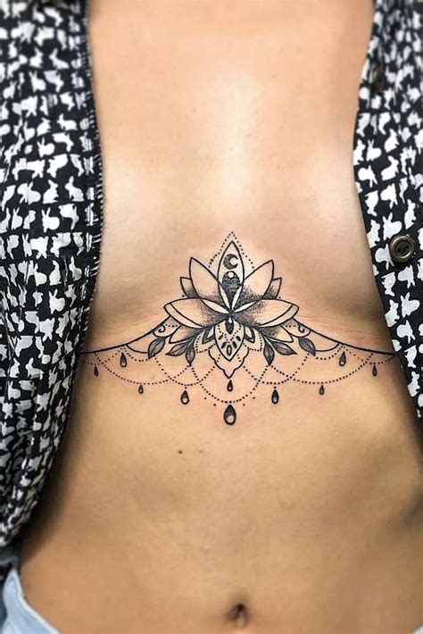 Lotus Flower Sternum Mandala Tattoo Unalome Tattoo Unalome Tattoo My Xxx Hot Girl