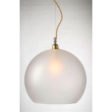 Spend $200 get $50 in rewards! Large Frosted Glass Globe Ceiling Pendant Light, Long Drop Gold Cable