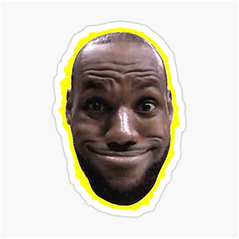 Lebron James Funny Sticker For Sale By Laysonjld01 Redbubble