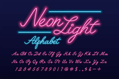 Neon Font Stock Illustration Download Image Now Istock