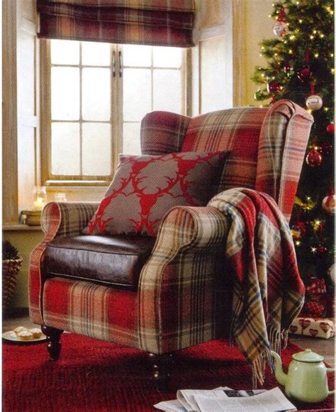 Not your grandfather's armchair, these tartan armchairs are super comfortable, come in many upholstery color patterns, but all are ultimately plaid. tartan armchair | P.L.A.I.D. | Pinterest
