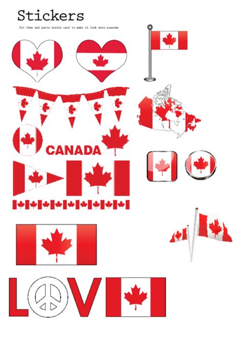 Free stickers from companies canada. Canada Printables - Stickers | Canada party, Canada day ...