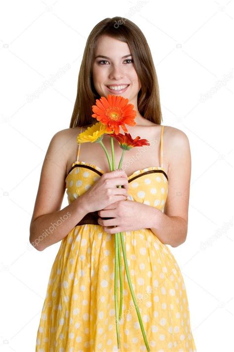 Girl Holding Flowers Royalty Free Stock Photos Sponsored Flowers