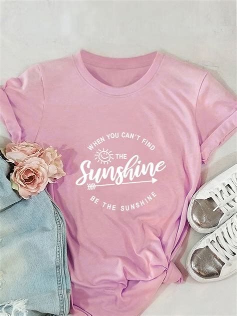 When You Cant Find The Sunshine Be The Sunshine Letter Print Round