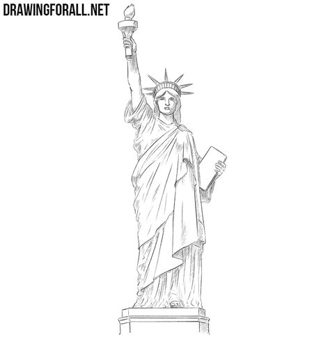 How To Draw The Statue Of Liberty