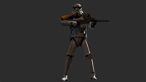 Stormtrooper With Gun 3d By Teonardo On Deviantart