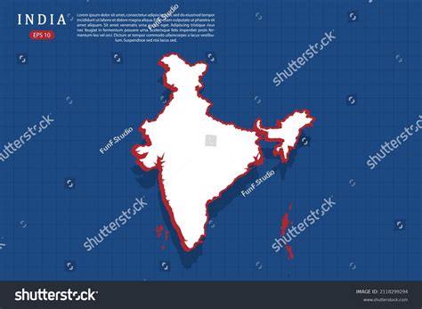 India Map World Map Vector Template Stock Vector Royalty Free 2118299294