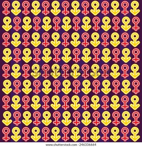 Patterns Sex Symbols Female Male Heterosexual Stock Vector Royalty Free 246336664 Shutterstock