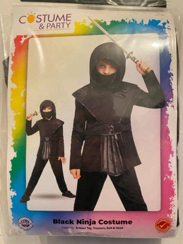 Ninja Age 10 12 Boys Girls Martial Arts Fancy Dress Costume Fighter