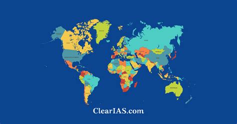 Countries Of The World Listed By Continent Clear Ias