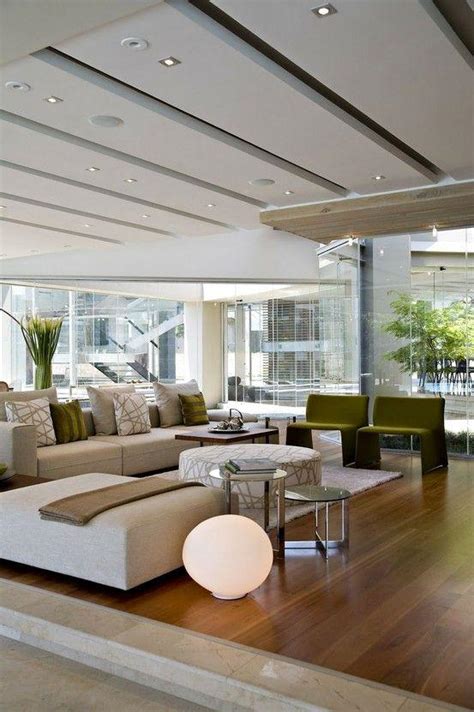 Modern Getaway Living Room With Low Profile Furniture And Laminated