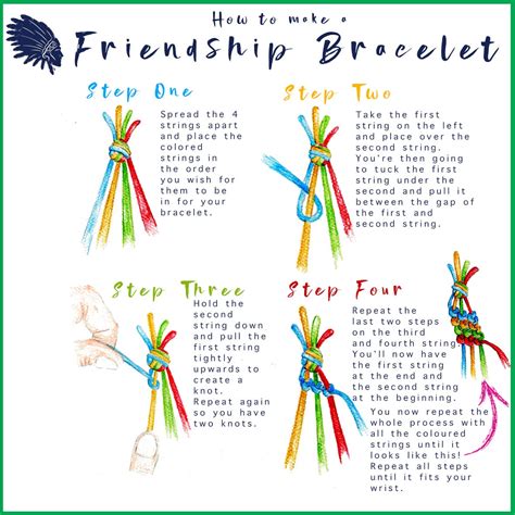 Free Printable Instructions For Friendship Bracelets