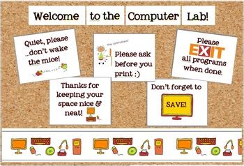 Let your boards, walls, and whiteboards enhance your classroom management. Bulletin Board Pack for Your Computer Lab! by Computer ...
