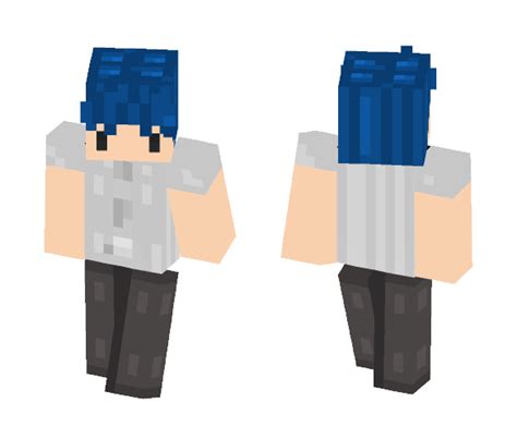 Download Blue Hair Boy Minecraft Skin For Free Superminecraftskins