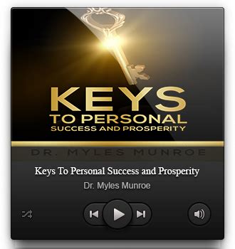 You cannot build success with bad habits and an unhealthy mind. Keys To Personal Success and Prosperity-Mp4 - Munroe Global