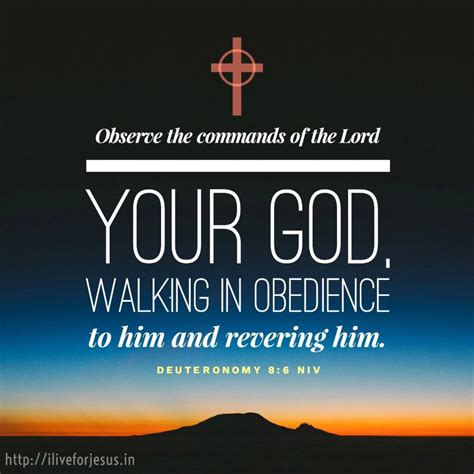 Walk in Obedience – I Live For JESUS