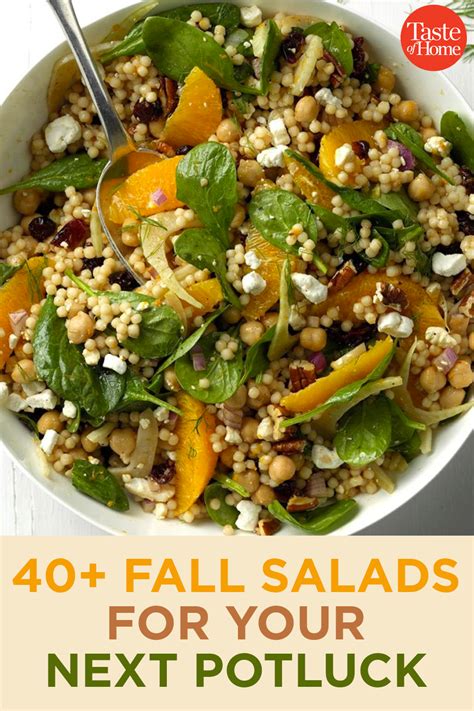 40 Fall Salads For Your Next Potluck Potluck Dishes Autumn Salad