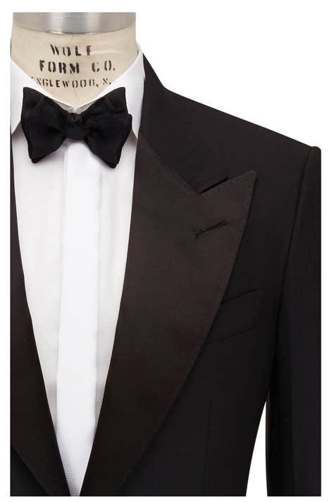 Tom Ford Black Stretch Wool Tuxedo Mitchell Stores