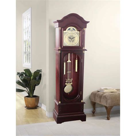 Traditional 72 In Cherry Floor Standing Grandfather Clock Gf1003 72c