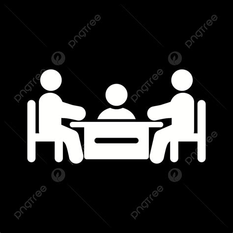 Meet Silhouette Vector Png Vector Meeting Icon Meeting Icons Meeting