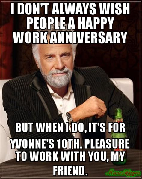 Work Anniversary Funny Happy Anniversary Images For Work In 2021 Work